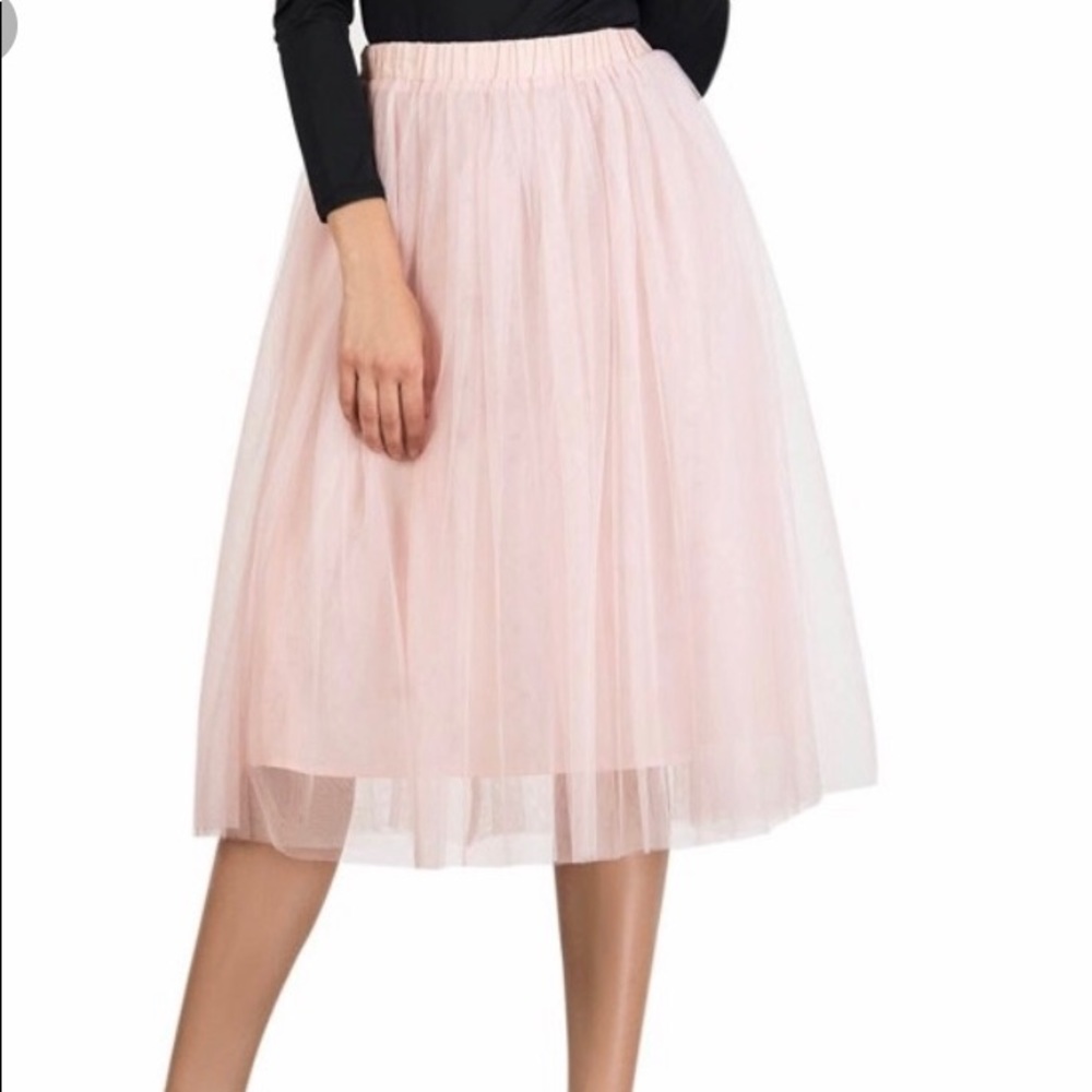 Blush tulle skirt